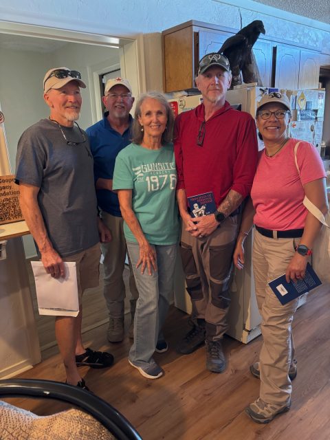 Our latest scholarship recipients at the Sconce October 2, 2026. Eric Brooks, Mike Metzler, Lindy, David Lis and Mildred Chernofsky.