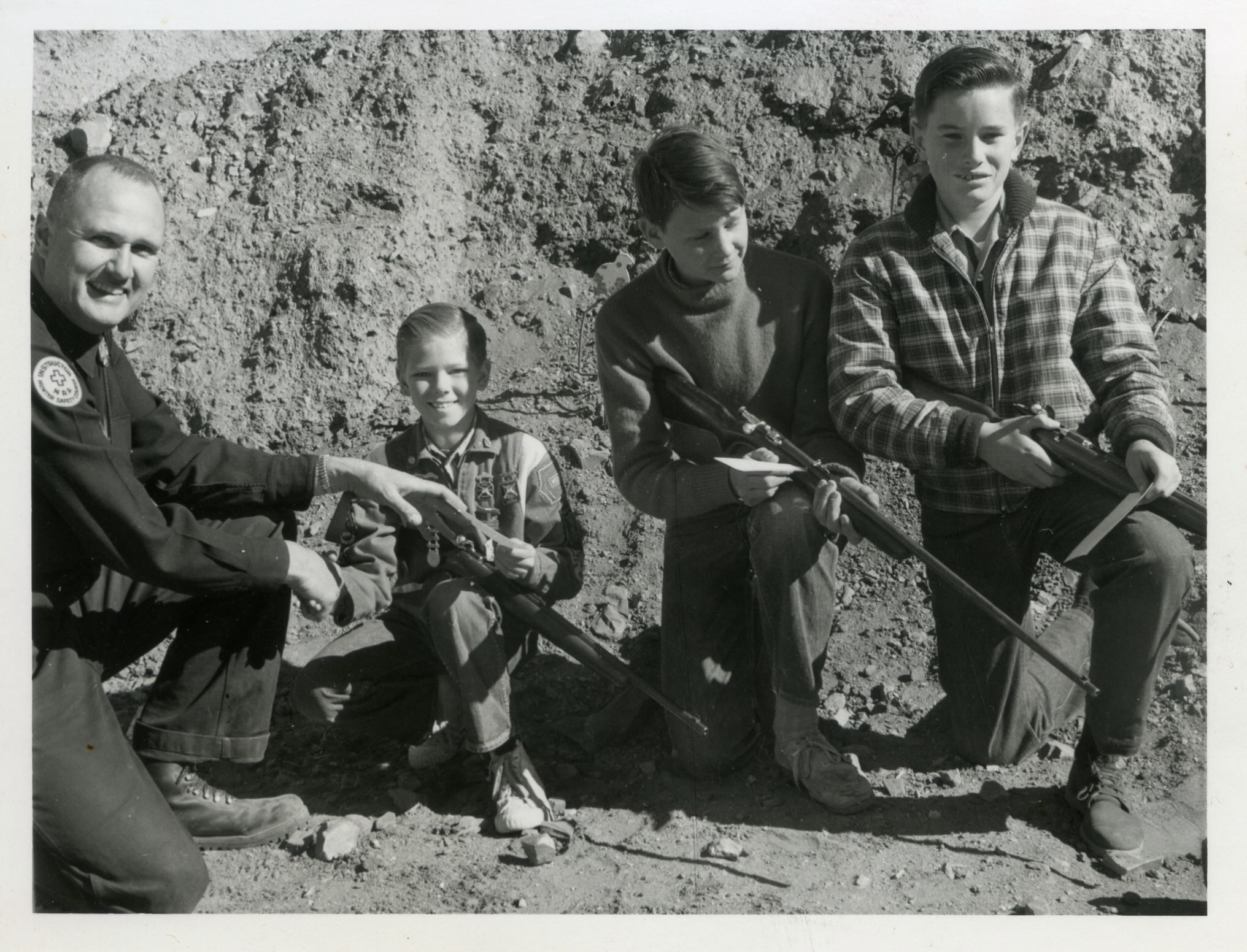 Jeff with some of his earliest and youngest students, perhaps?  Big Bear Lake, California.