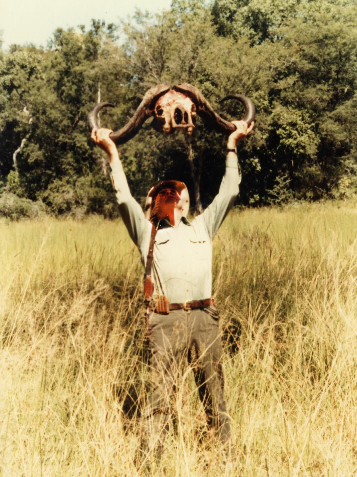 Perhaps you’ve seen an artistic rendition of this photo before!? #JeffCooper #cstories #okavangodelta #africa 1984.