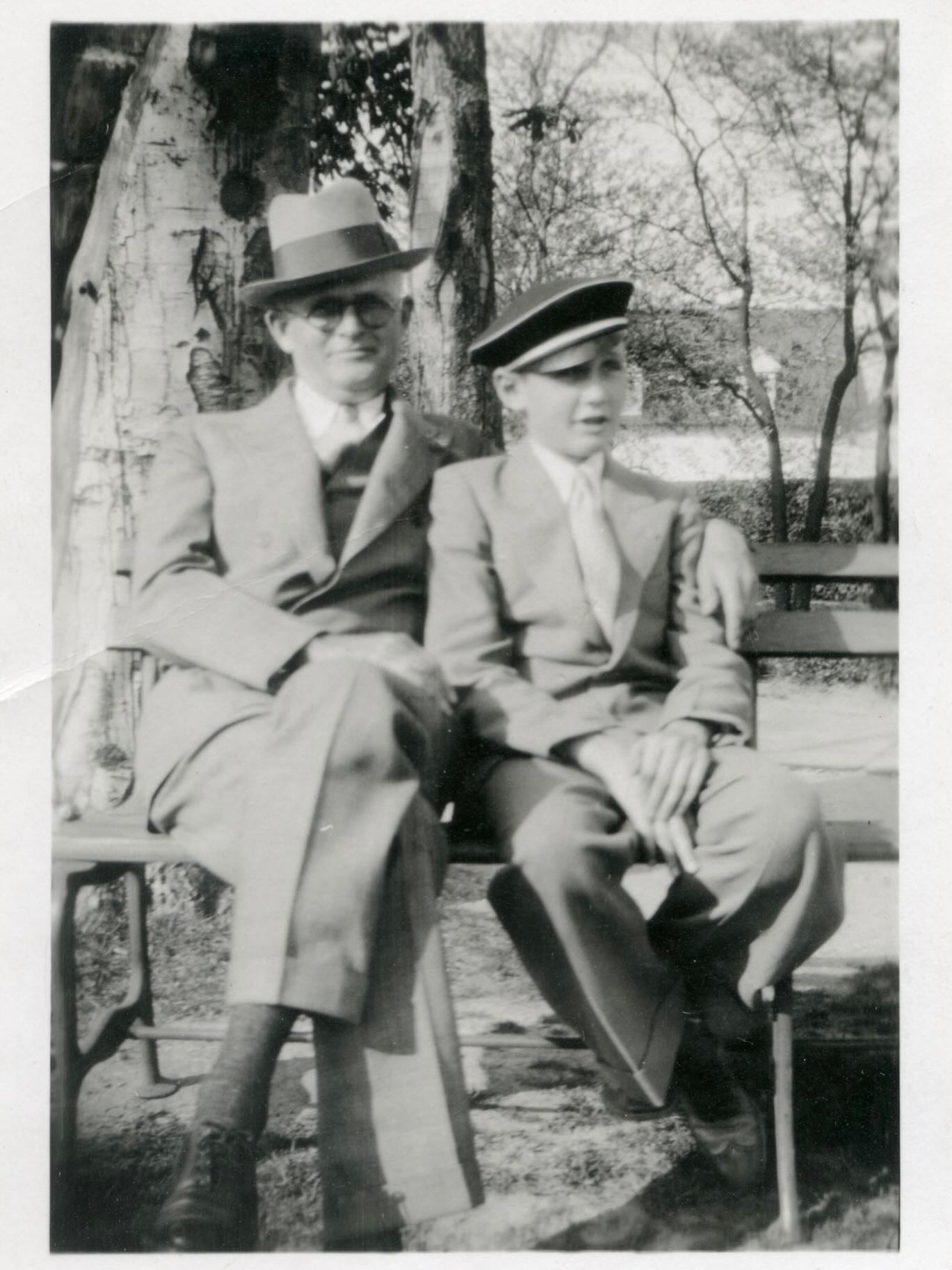 A Young “Jeff” Cooper with his father John Titus Cooper.
