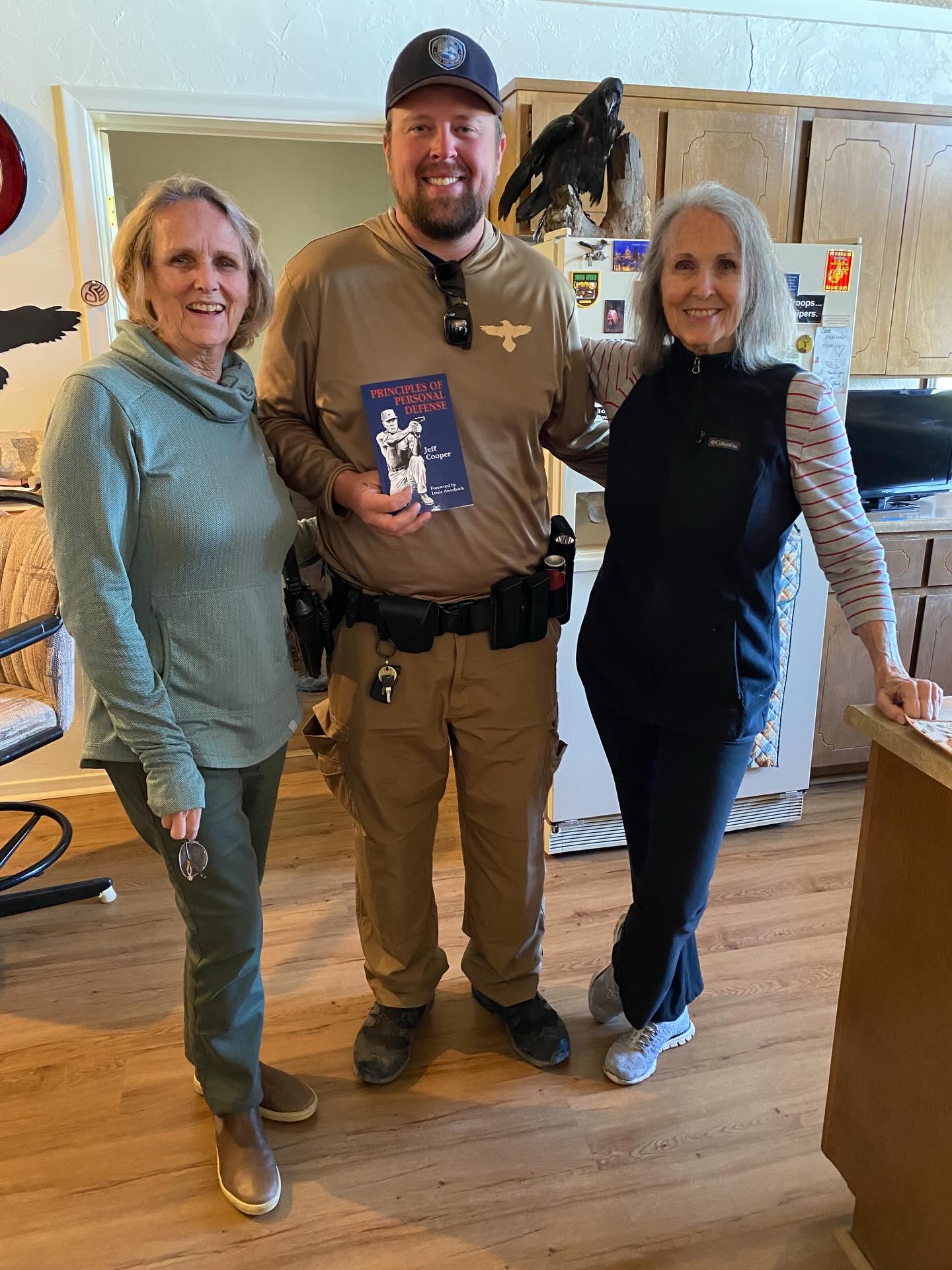 Our latest scholarship recipient, Chris Anderson with Christy, Lindy, and John Gannaway’s Raven (in the background)
April 3, 2026.