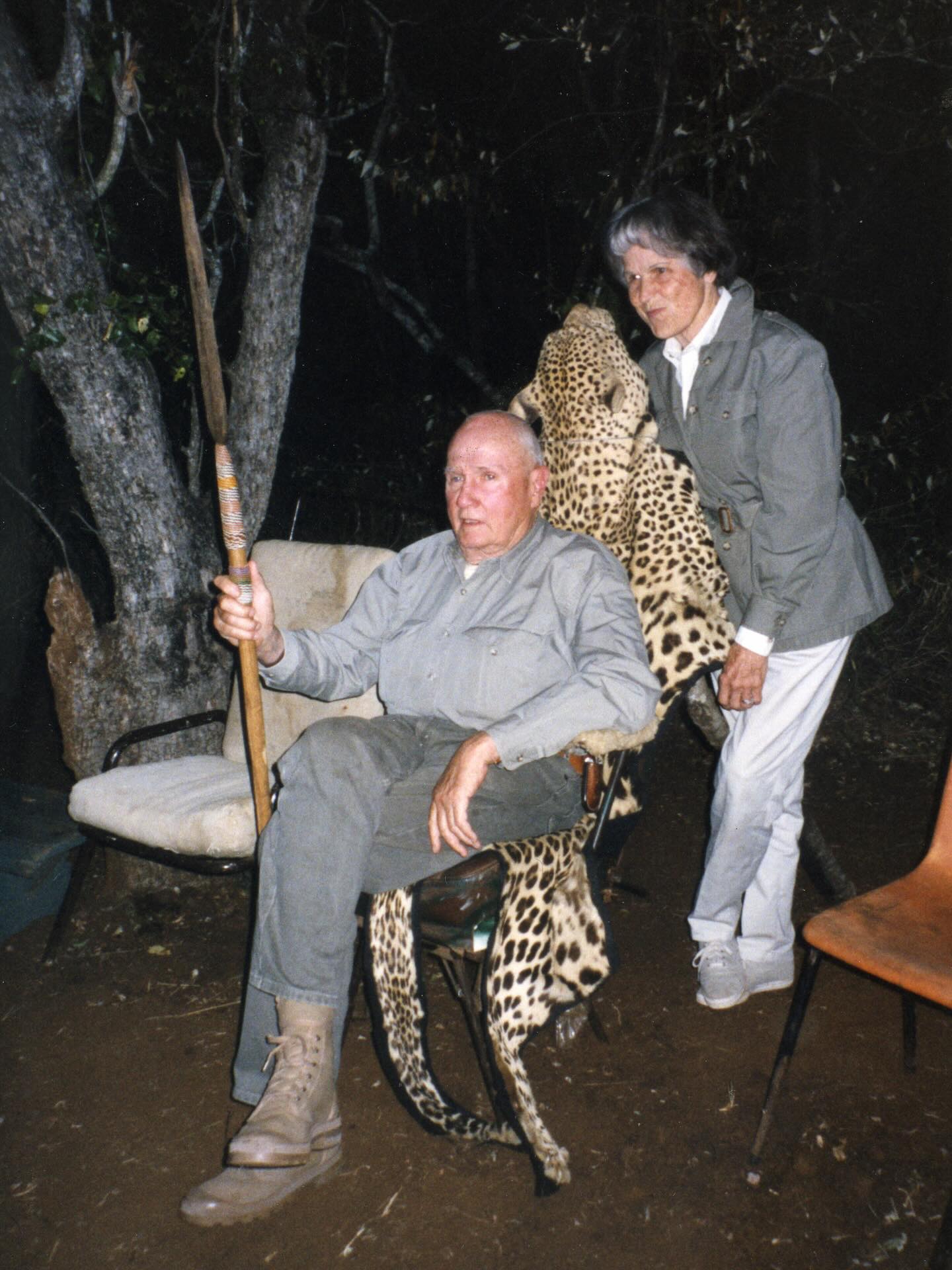 The #Guru and #Countess in #Africa, 1998.  Oh how we miss them Both!