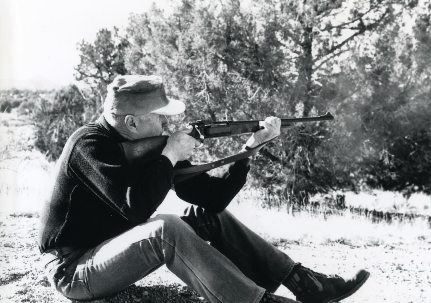 Jeff Cooper shooting his #3040krag