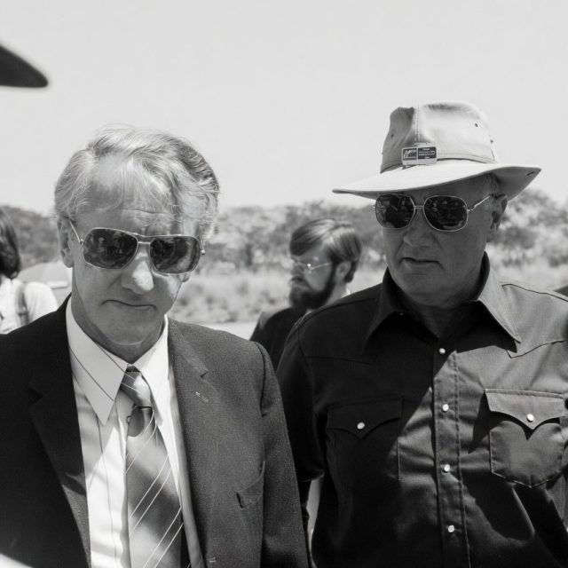 Ian Smith & Jeff Cooper. Rhodesia, 1977.