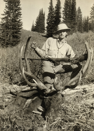  Jeff and his first trophy, the 1937 elk.